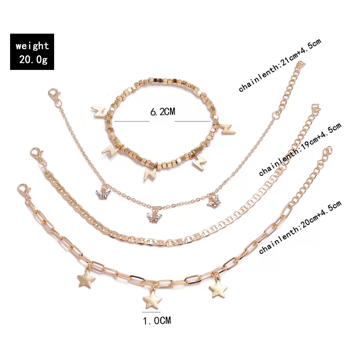 Beach “Golden Sky” Anklet Bracelet