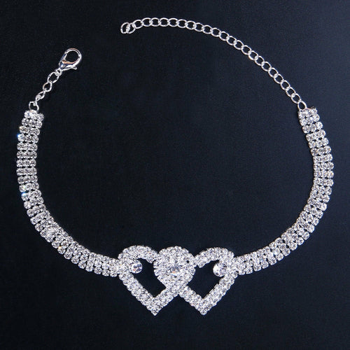 Beach “Double Heart” Anklet Bracelet
